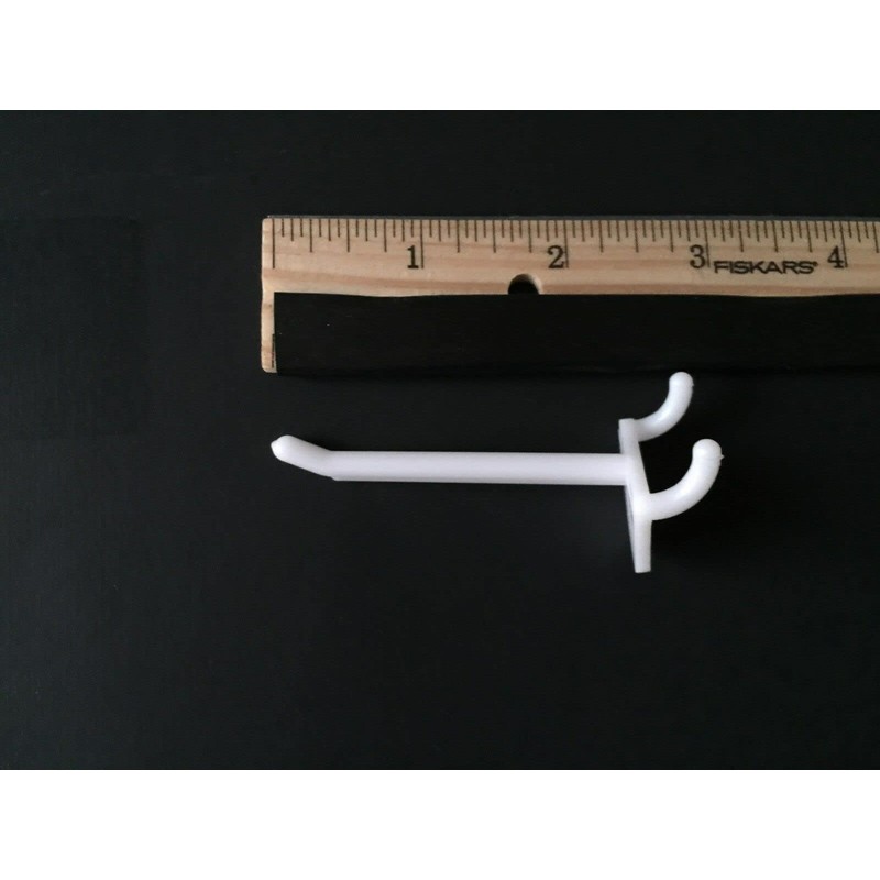 ProCraft Brand (50 Pack) 2 Inch Locking White Plastic Pegboard