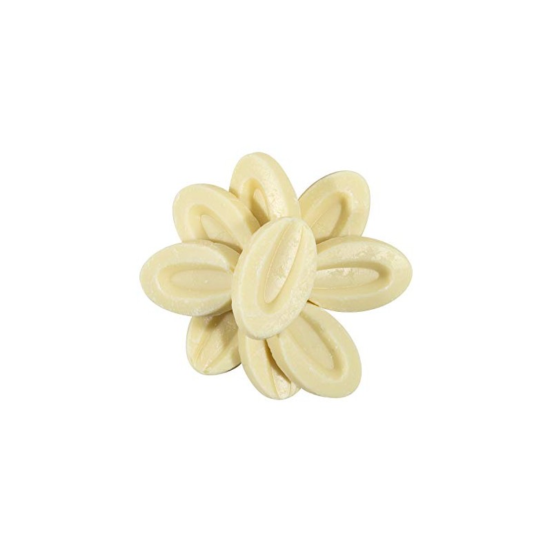 Valrhona 4660 Ivoire Feve 35% White Chocolate Callets from OliveNation