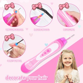 Forhome Automatic Hair Braider, Automatic Hair Braider for Children, Braiding Aid Hair Braider, Braiding Aid Hair for Children Craft Sets, Children's Hair Braiding Machine DIY Hair Decoration
