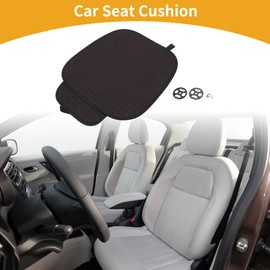 Partuto 1 STK. 48x58cm Universal Autositzkissen - für Autofahrten Sitzschutz Pad Abdeckung Anti-Rutsch - Flachs Schwarz Rot