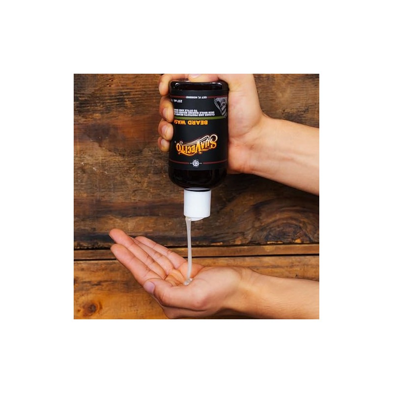 Suavecito Beard Wash. Cleansing and Styling Beard Face Wash For