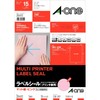 A-One Label Stickers, Pink, A4, No Cut, 15 Sheets
