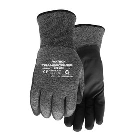 Watson Gloves Stealth Transformer Sustainable Winter Work Gloves - Warm, Crinkle Latex Palm, Extended Seamless Knit Wrist