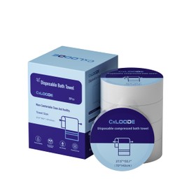 CxLoode Compressed Towel Tablets Disposable Bath Towel, Large Compressed Bath Towel Travel Towel Reusable for Hotel Camping Sports Hiking Beach Swimming Vacation 5 PCS