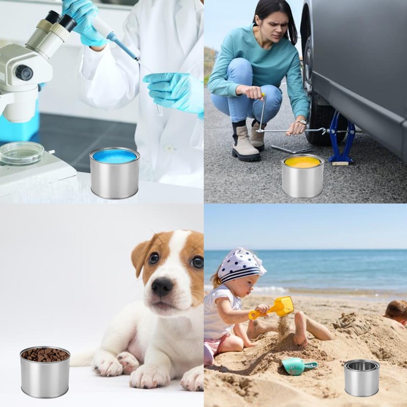 AKOLAFE 12 Pack 1 Pint Paint Cans with Lids Small