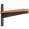 John Sterling 0122-14BK Dual Track Wood Shelf Bracket, 14-Inch, Black