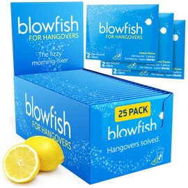  Blowfish for Hangovers | Perfect for Welcome Bags, Hangover Kits, Wedding & Bachelorette Favors | Fast Hangover Relief | 25 Single Dose Envelopes | Starts to Work in 15 Minutes