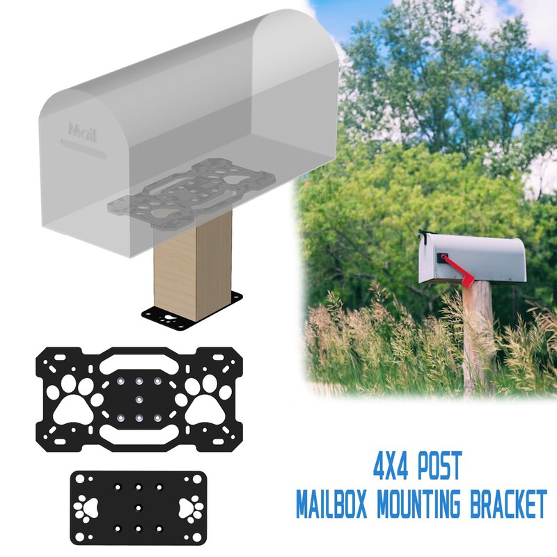 YOEXON Mailbox Mounting Plate 4X4 Post Mailbox Mounting Bracket Mailbox