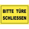 Metal Sign 20 x 30 cm Please Close the Door