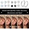 Jstyle Titanium Earrings, Unisex, Popular, Hypoallergenic, Titanium, Flat Back Earrings,