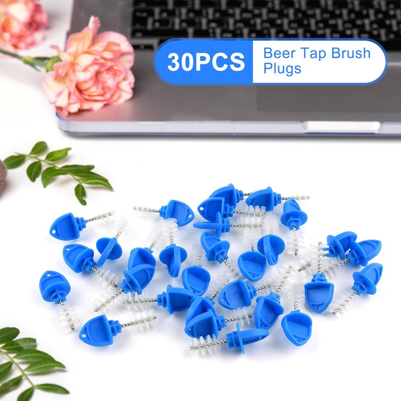 30 Pack Beer Plugs Tap Brush Beer Faucet Tap Brush