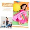 Vaguelly 4pcs Inflatable Musical Instruments Trumpet Banjo Toys for Boys