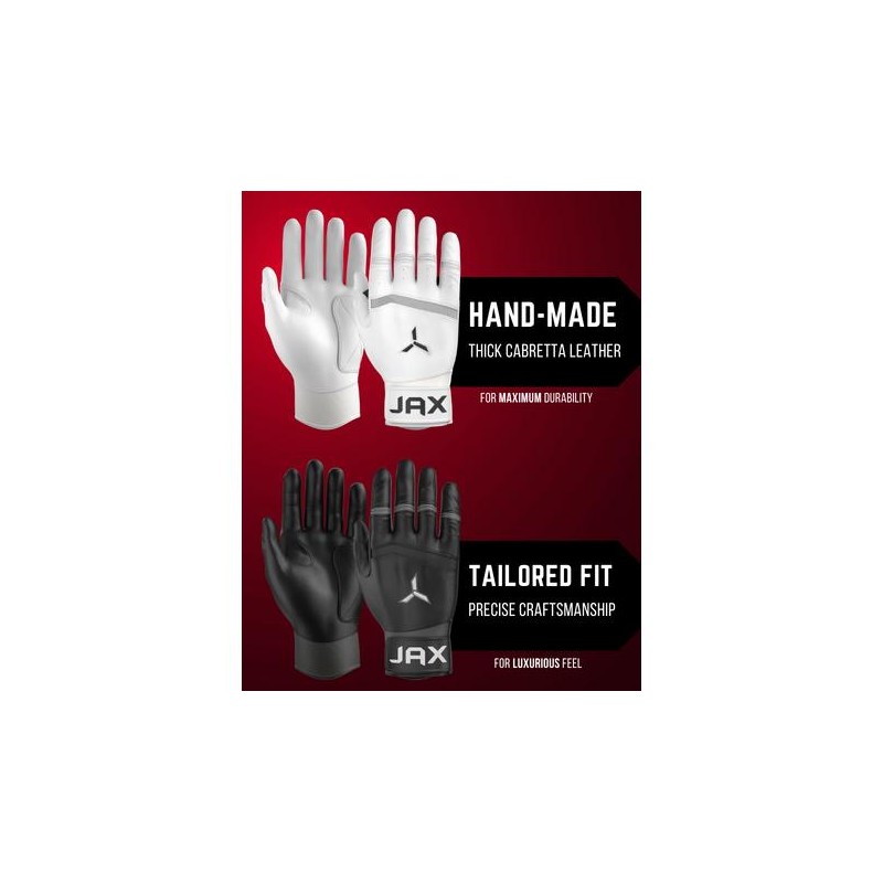 Jax Batting Gloves | Baby Blue | Pro Cuff -