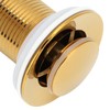 Gold Sink Drain without Overflow Anti Clog Bathroom Faucet Wash