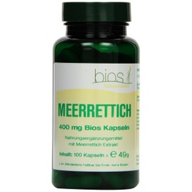 Bios Horseradish 400 mg 100 Capsules Pack of 1 x 49 g