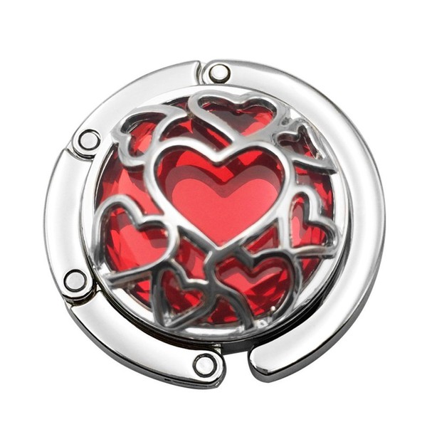 Grtdrm Multiple Hearts Style Premium Foldable Handbag Bag Purse Hanger