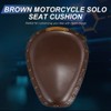 KaTur Motorcycle Solo Seat Pad Crocodile Leather Style Saddle Solo