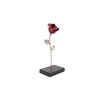 Forging Art Bcn Hand-forged Eternal Wrought Iron Rose with Base