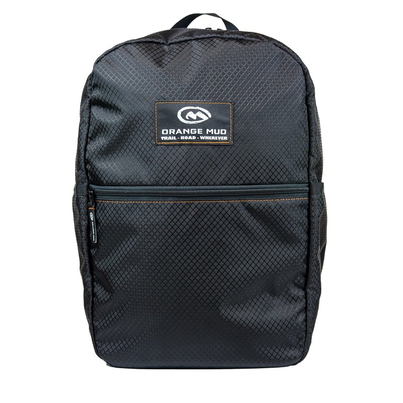 Everyday Bag, Black with orange stitch