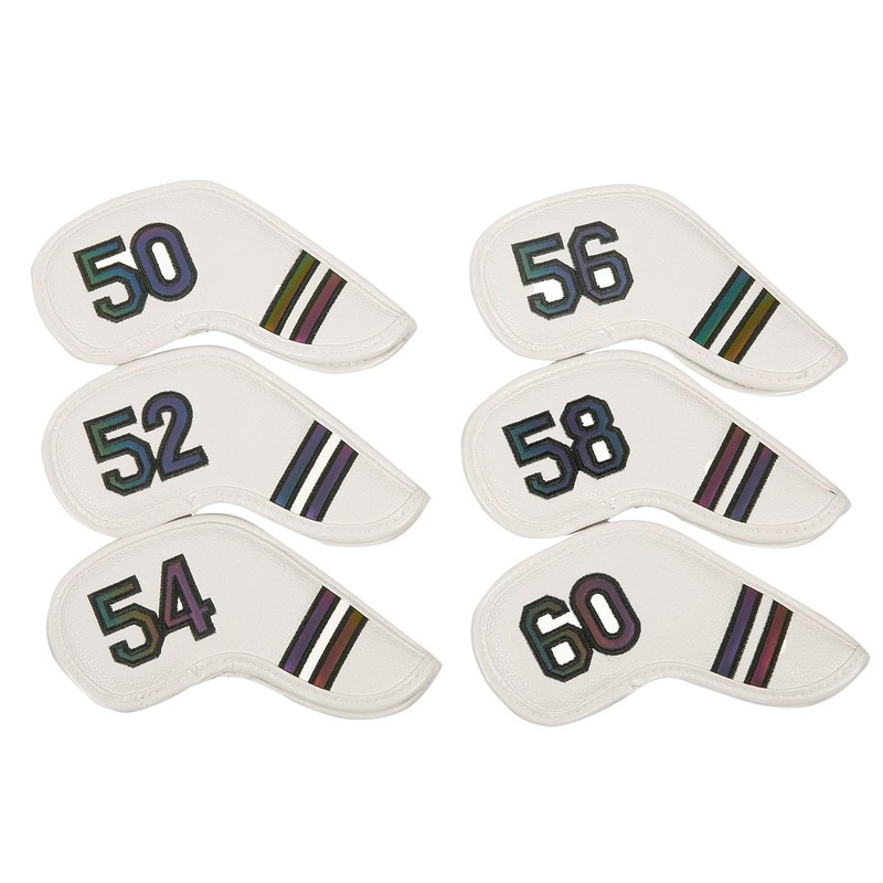 Golf Club Wedge Head Covers 6 Piece Set 50, 52,