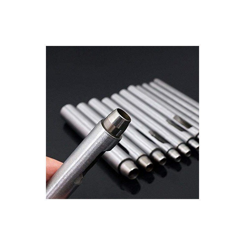 Hollow Hole Punch Tool, POWERTOOL 5PCS Hollow Puncher Belt Hole