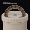 Insulated Food Container Beige 316 Stainless Steel Round Sealed Leak