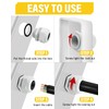 20 Pack Cable Glands M16, Caianwin IP68 Waterproof Locknut White