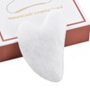 Fonture Gua Sha Tool, White Jade Facial Scraping Board Face
