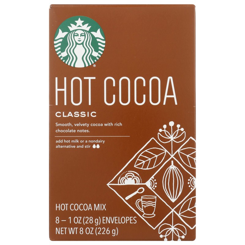 Starbucks Classic Hot Cocoa (Classic, 8 Count (Pack of 3),