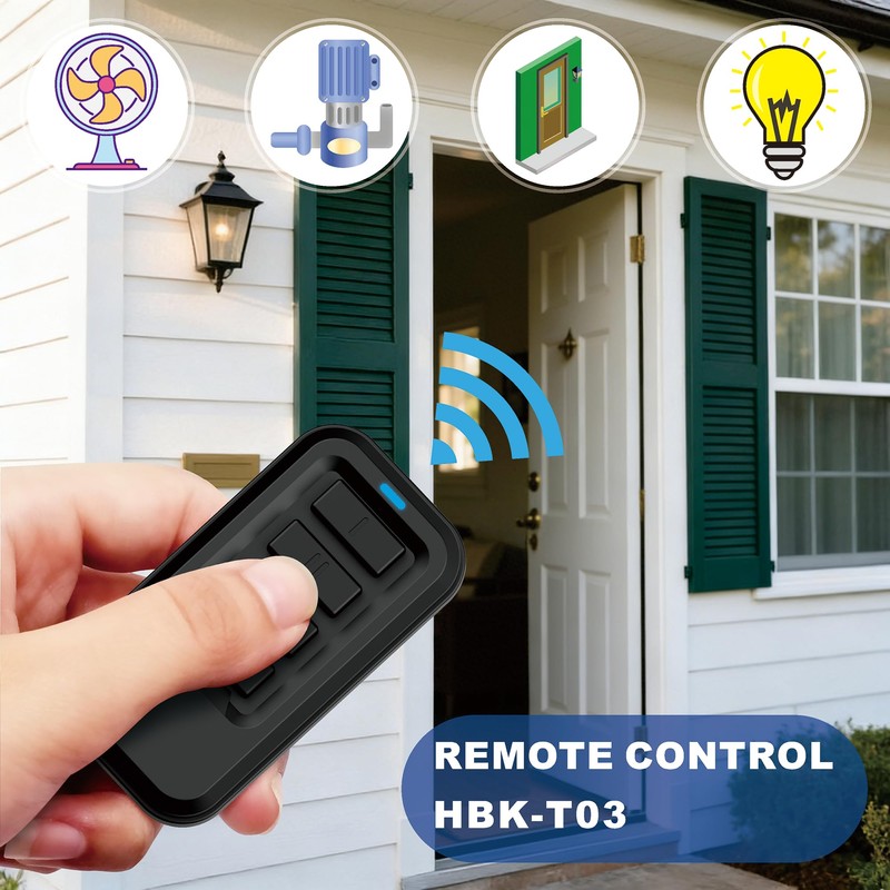 4-Button RF Wireless Gate Door Opener Remote Control Transmitter 433.92MHz