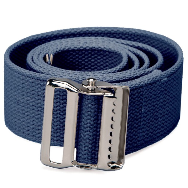 TIDI Posey Gait Belt, Navy Blue, Long, 74” – Walking Belt & Gait Belt – Quantity: 1 – Medical Supplies for Nurses, Physical Therapy & Home Care (6528L)