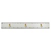 'Cute Parrot' 30cm (12 Inch) White Plastic Ruler (RL00092356)