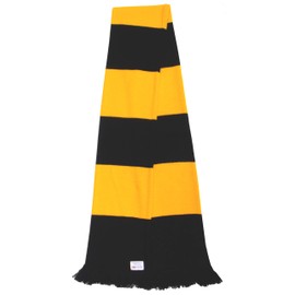 Wolves Fans Black and Gold Traditional Bar Scarf