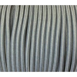 Großhandel für Schneiderbedarf 5 m Elastic Cord / Rubber Cord Grey 5 mm