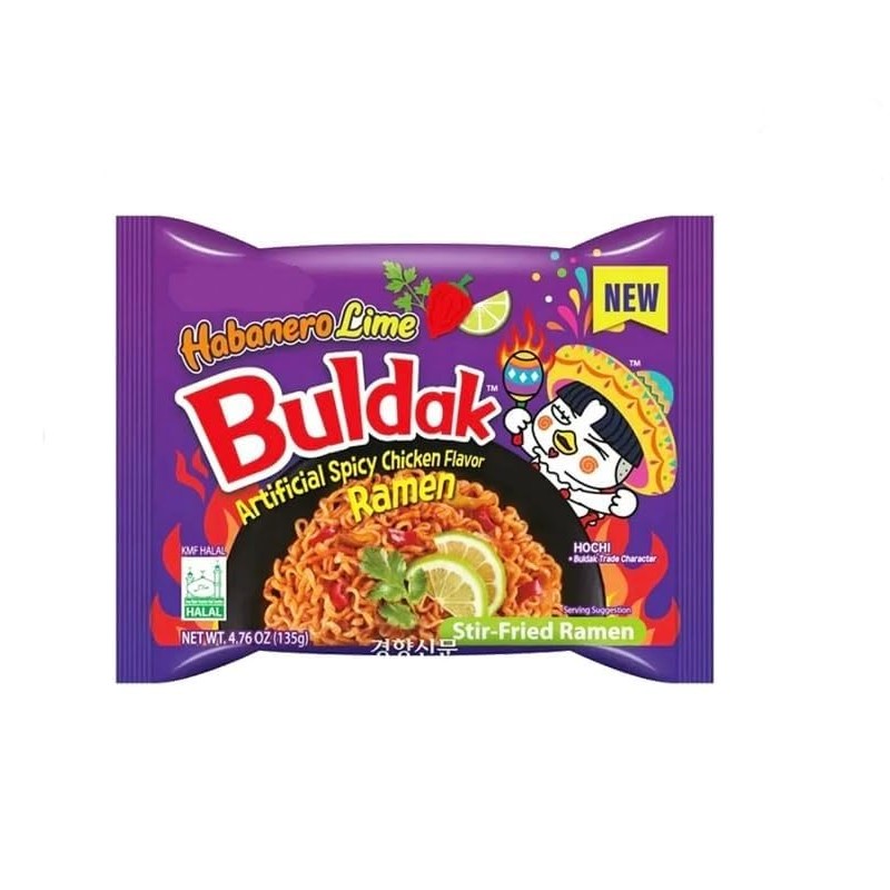 Korean Instant Noodles (CASE SET, HABANERO LIME BULDAK)