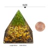 KYEYGWO Tiger's Eye Positive Energy Pyramid Gemstone, Tree of Life