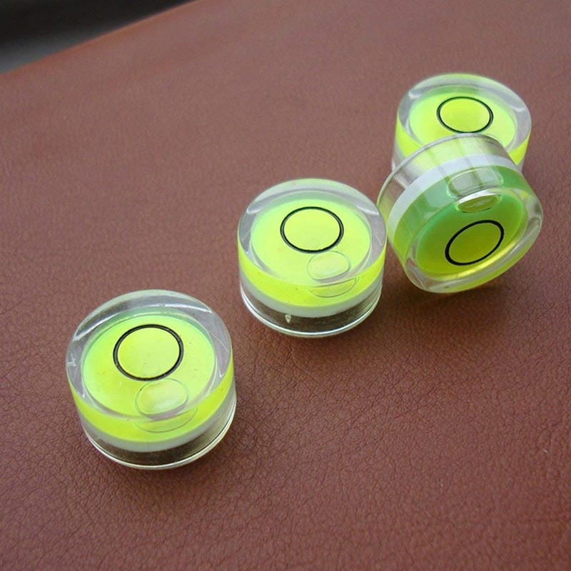 10pcs Bubble Spirit Level Degree Mark, 10x6mm Mini Circular Bullseye
