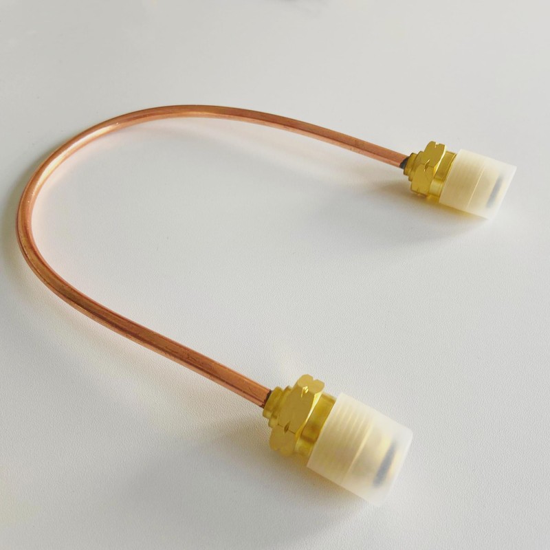 MCAMPAS 15" High Flow Propane Copper Pigtail Hose, Male POL