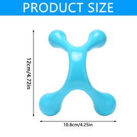 XMYCYuChen One Piece Comfortable 4 Point Massager Small Portable Point Massage Tool Reusable Trigger Point Body Massager for Neck, Waist, Leg, Foot