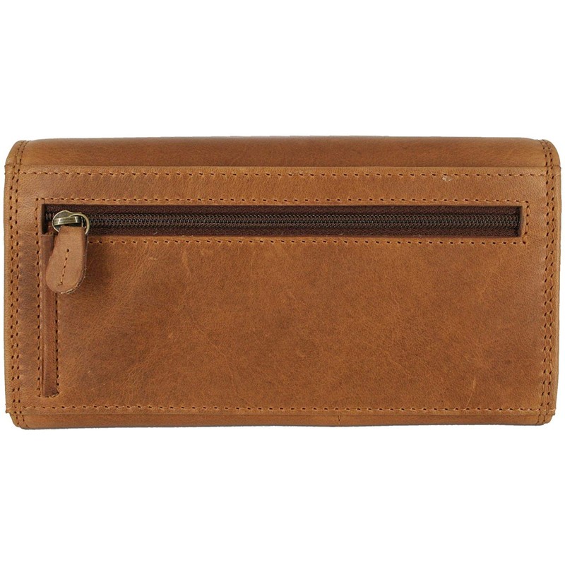Hill Burry Leather Purse, Women's Long Wallet with RFID Protection,