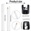 Maitys 2 Pieces White Nail Pencil and Pencil Sharpener Set,