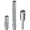 1/4 to 4mm Bit Adapter,4mm-6.35mm Converter Adapter Slotted Precision Bits