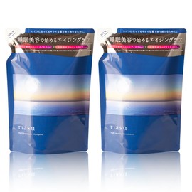 Rias Night Moisture Shampoo Treatment Refill Set [Beauty Salon Shampoo, Intensive Repair, Moisturizing, Shiny Hair] b.ris 1 Set/13.8 fl oz (380 ml) Refill Set