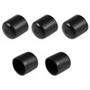 sourcing map 5pcs Rubber End Caps 21mm ID Vinyl Round