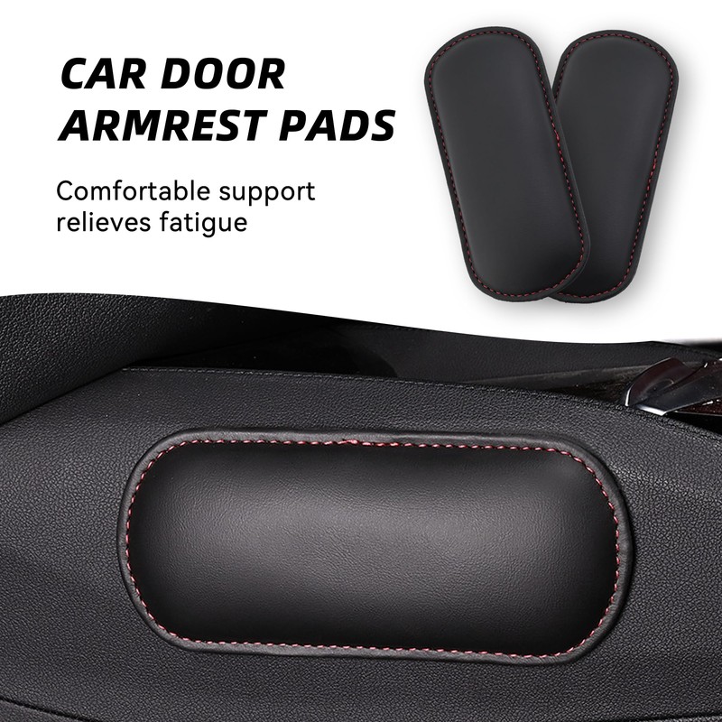 Tioollev 2PCS Car Elbow Pads, Memory Foam Car Center Console
