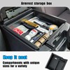 Neepiar 3PCS Center Console Organizer Compatible with Toyota Tacoma 2016-2023
