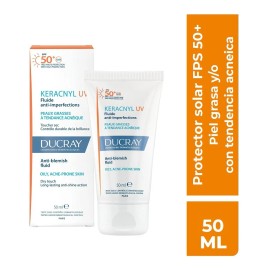 Ducray Keracnyl Uv Fps50+ Protector Solar Piel Grasa 50ml