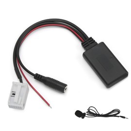 For Rcd210 Rcd300 Rcd310 12-Pin Bluetooth Aux-In Adapter With Microphone Smartphone Handsfree Calling Fit For Rcd210 Rcd300 Rcd310 K5R409 Bluetooth Aux‑In Cable Bluetooth Aux‑In Adapter Auxiliary Inpu