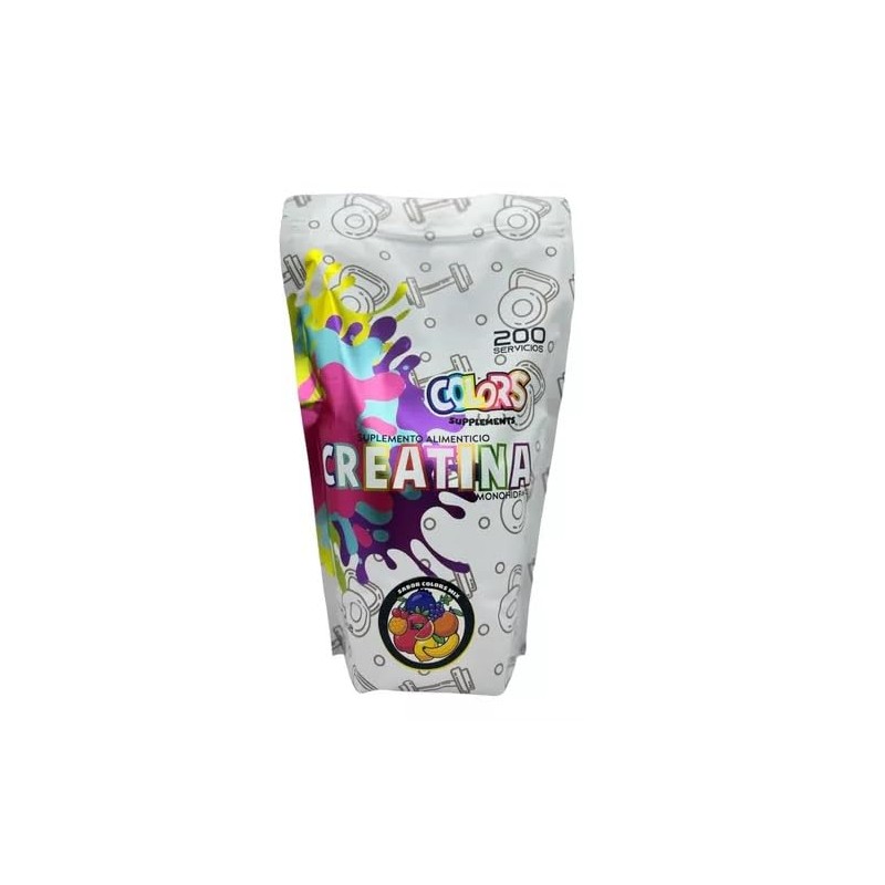 Colors Supplements Creatina Monohidrato 200 Servs 1 Kg Sabor Mango