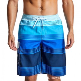 Men's Swim Shorts / Board Shorts / Beach Shorts / Plus Size Swim Trunks Tk105 S/B12 Blue